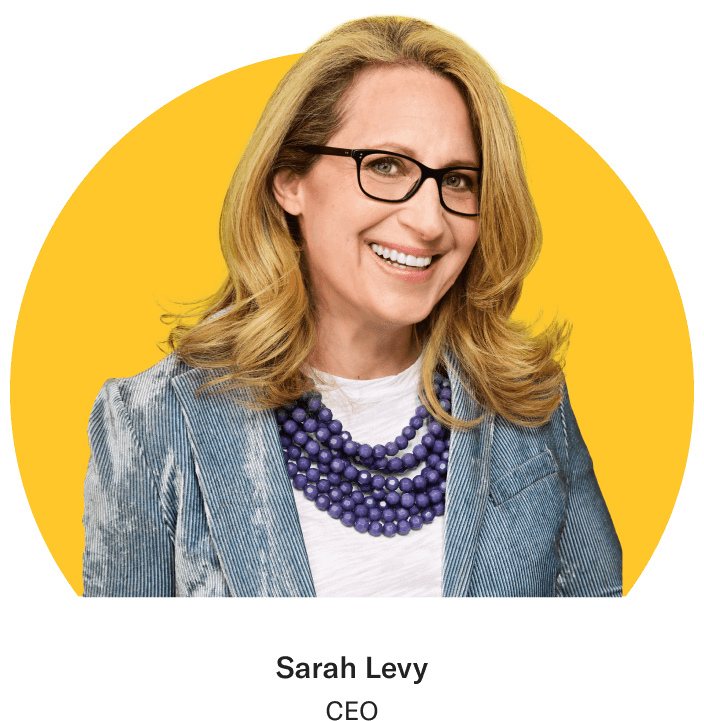 Headshot of Sarah Levy, CEO.